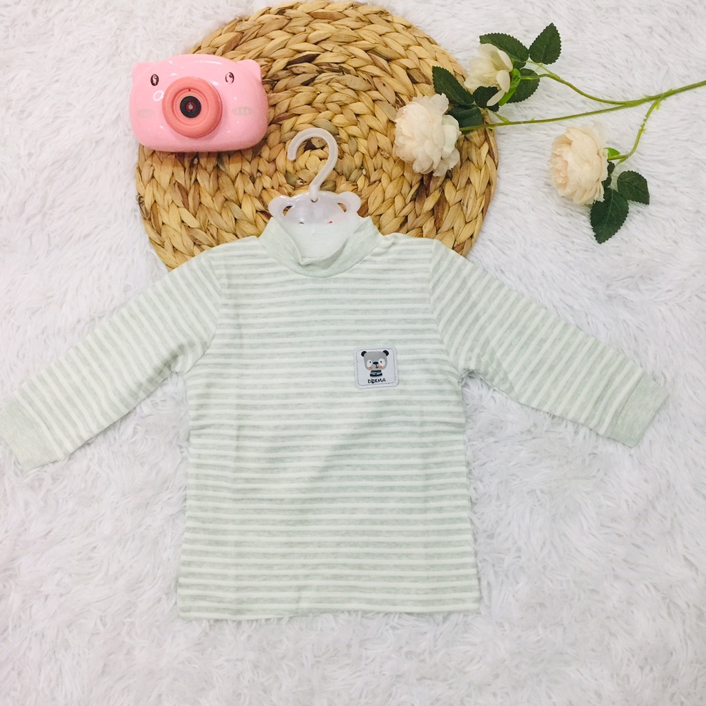 Áo thun áo giữ nhiệt dài tay thu đông cho bé trai bé gái chất dày dặn Dokma sale size 6-36M  Lamiha