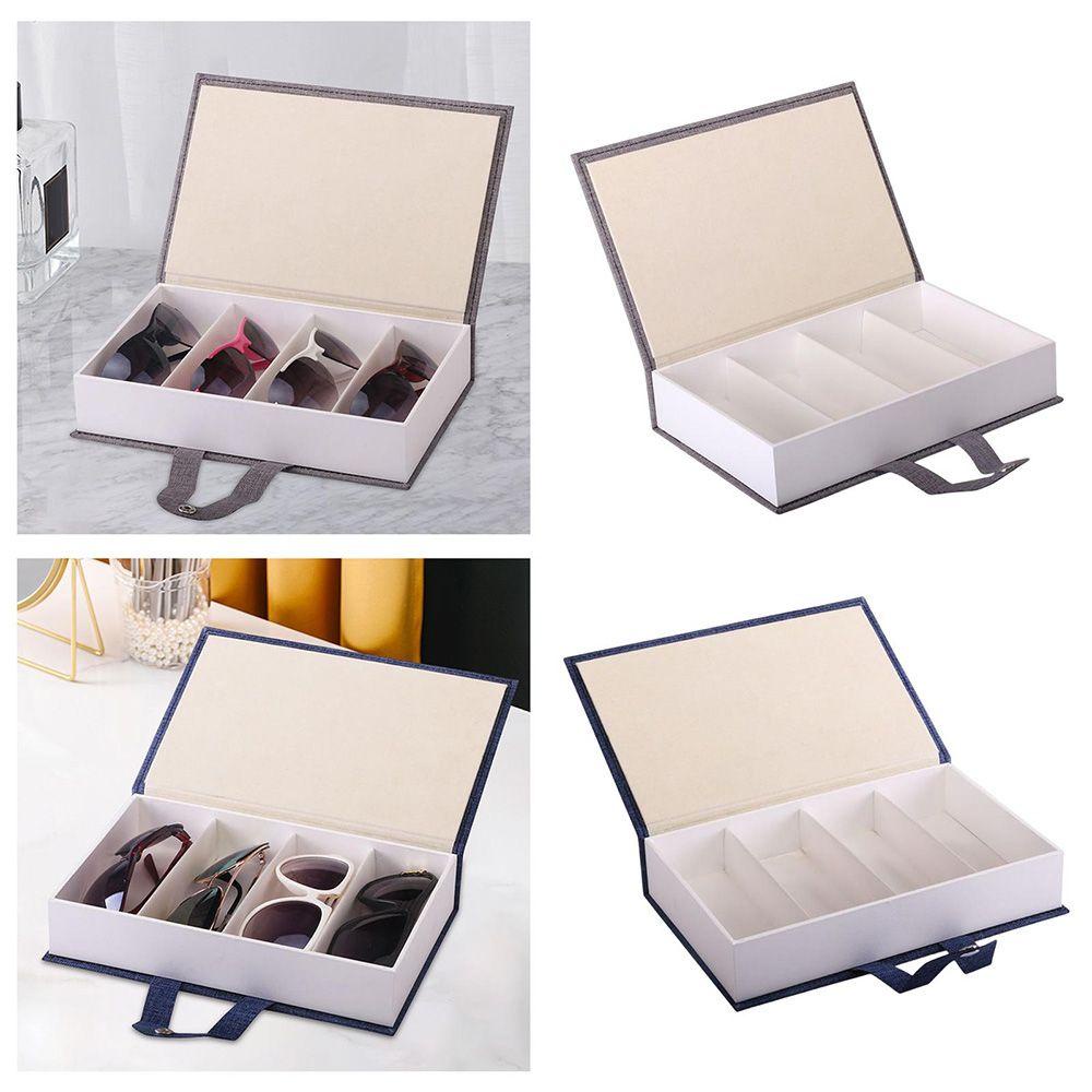 Hộp Đựng Mắt Kính 4 Ngăn Hình Quyển Sách Ốp