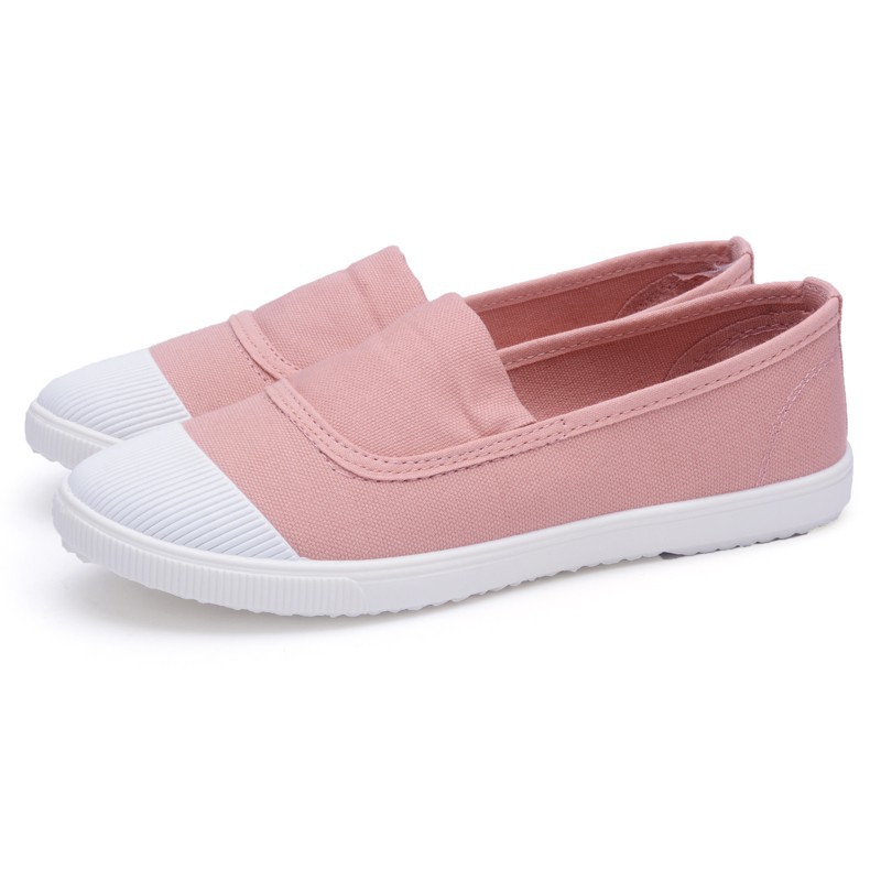 Giày lười chất liệu canvas kiểu dáng đơn giản hợp thời trang dành cho nữ | BigBuy360 - bigbuy360.vn