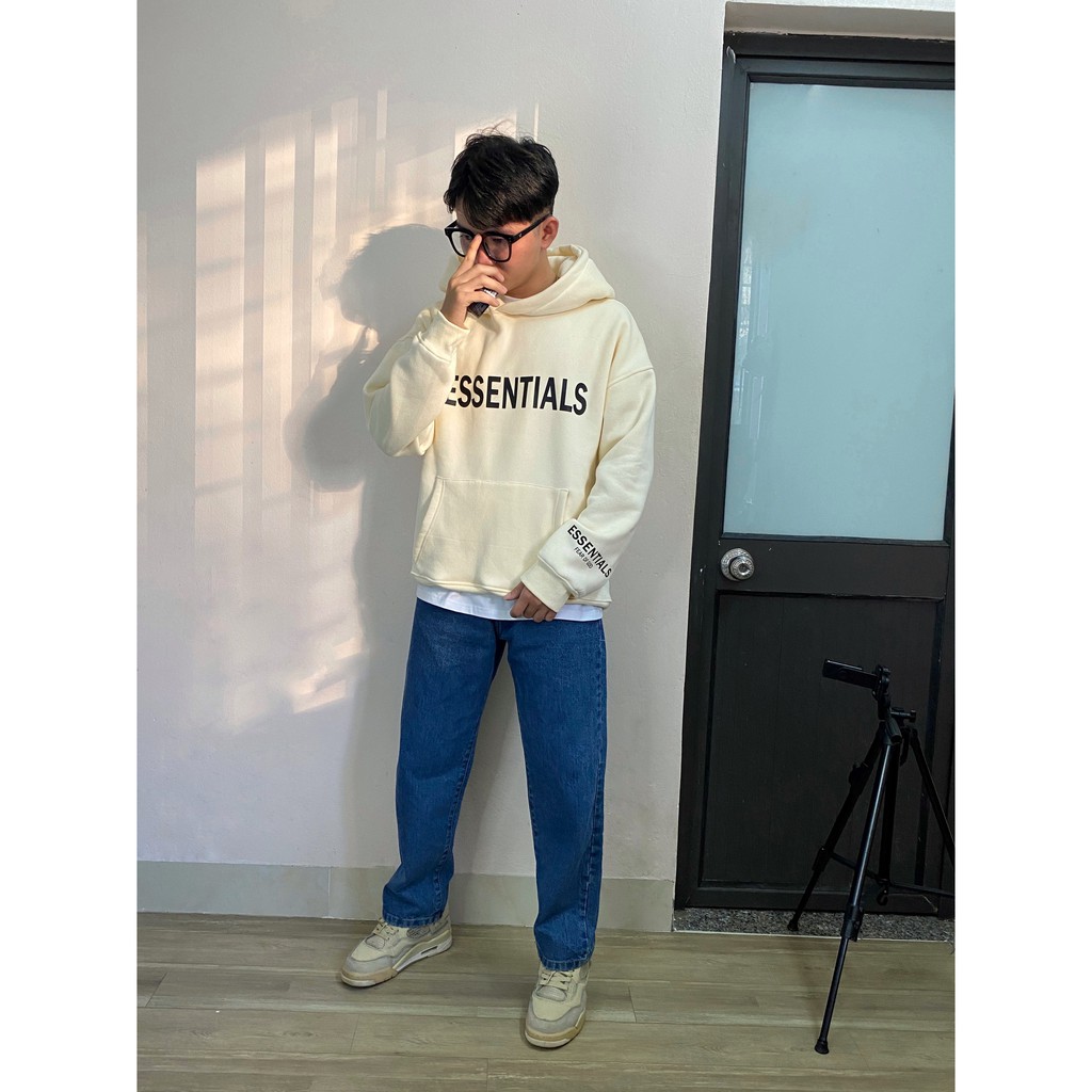 [Tự chụp] Quần jean vải sịn ống suông, ống rộng chất mềm mại, chuẩn form C16 | BigBuy360 - bigbuy360.vn