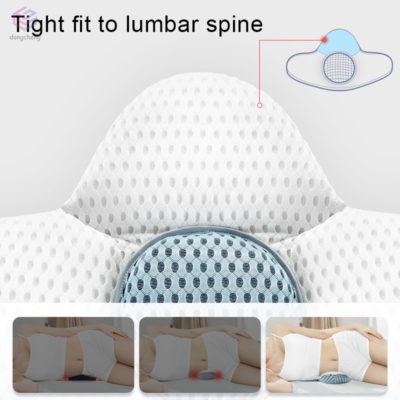 Gối 3D Kê Lưng Giảm Đau Lưng Có Thể Điều Chỉnh Độ Cao