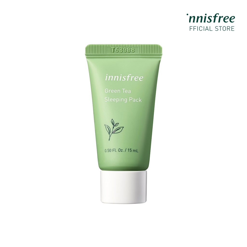 (Quà tặng) Mặt nạ ngủ dưỡng ẩm trà xanh innisfree Green Tea Sleeping Mask 15ml