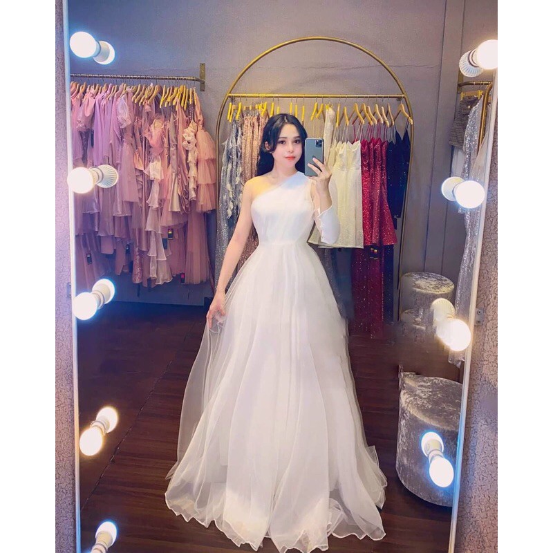 [Mã FATHANG5 giảm 10K đơn 50K] ĐẦM MAXI XOÈ LỆCH VAI TAY DÀI SANG ĐẸP - MS303V | BigBuy360 - bigbuy360.vn