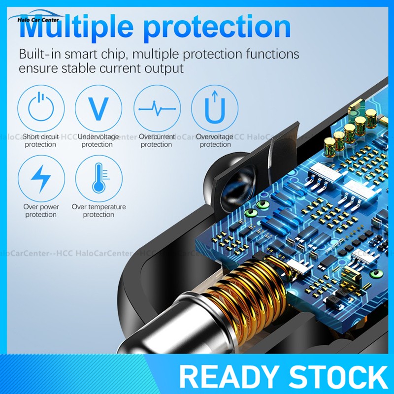 Ổ cắm sạc cổng 2 USB 3.0 2.0 cho xe hơi tiện dụng