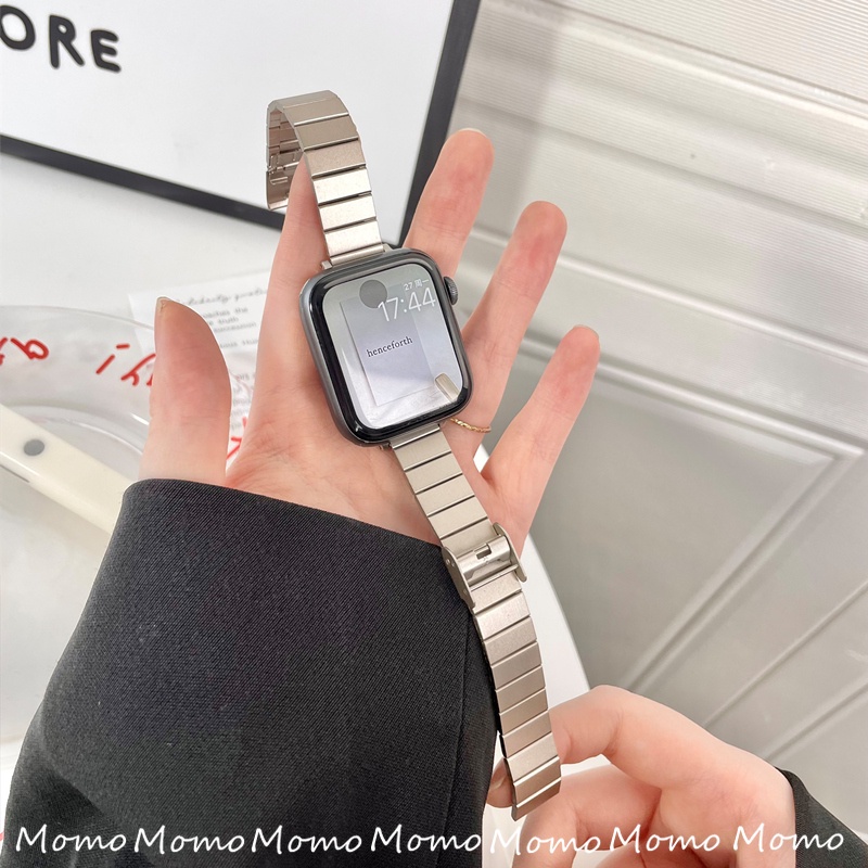 Dây Đeo Inox Cho Đồng Hồ Thông Minh iWatch 7 5 4 3 6 SE 45mm 41mm 40mm 44mm