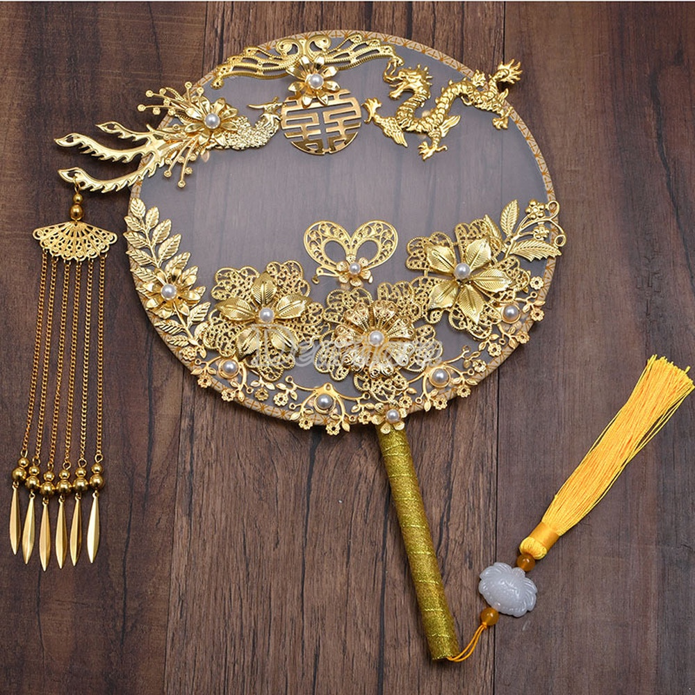 Quạt Xiuhe Trung Hoa Thắt Nút Thời Trang Cho Cô Dâu