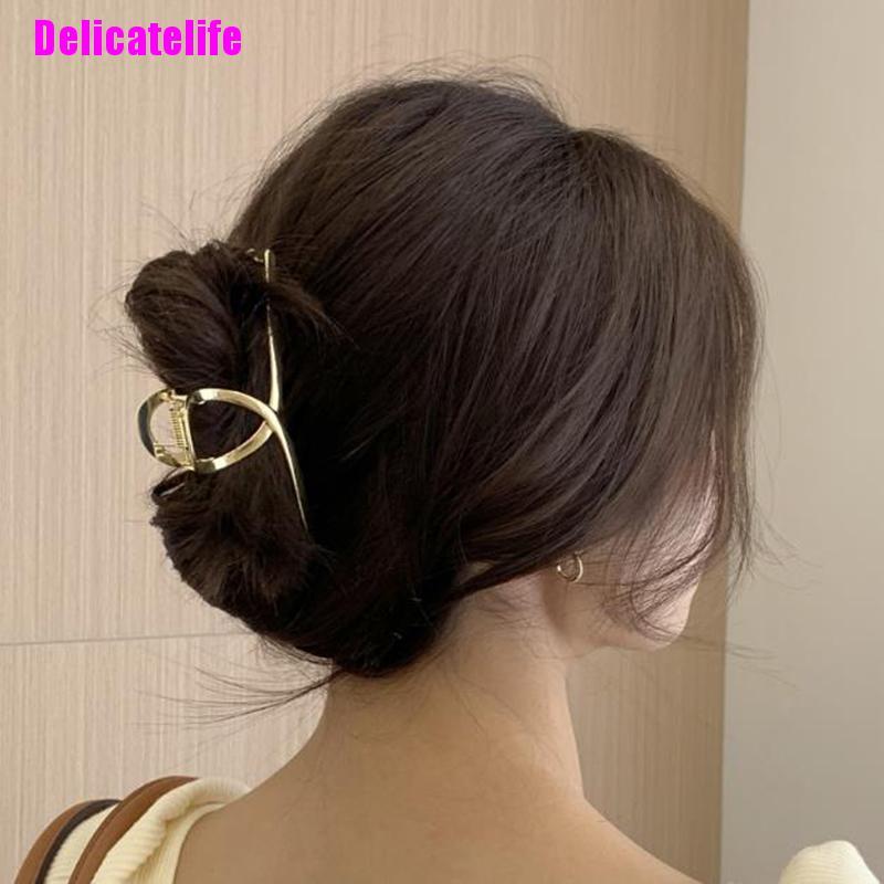 Kẹp tóc càng cua bằng kim loại tinh tế cho nữ