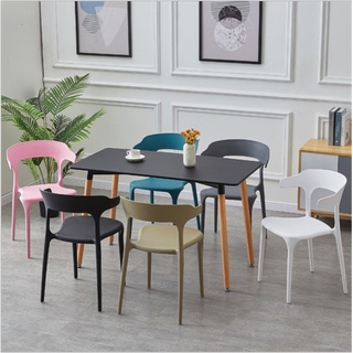 Ghế nhựa đúc nhiều màu decor quán coffee đẹp - Ghế ăn gia đình, ngồi cafe, quán ăn nhà hàng để ban công ngoài trời