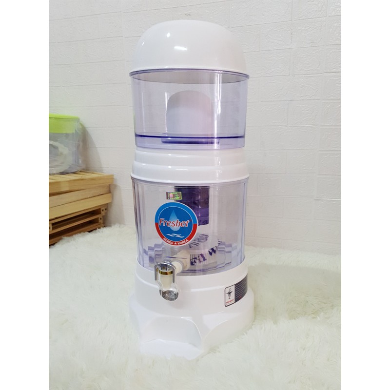 Bình lọc nước gia đình cao cấp Freshet Hàn Quốc màu trắng công suất 2lit/h bình 16lit | BigBuy360 - bigbuy360.vn