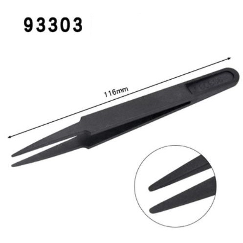 Set 8 Nhíp Nhựa Sợi Carbon Chống Tĩnh Điện ESD Bảo Trì Chống Tĩnh Điện