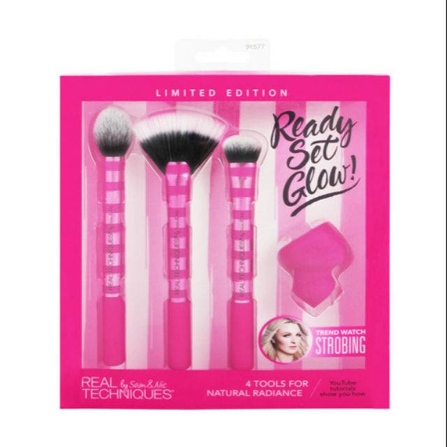 [Tách set-Ảnh thật]Bộ cọ Limited Edition - Real Techniques Ready Set Glow