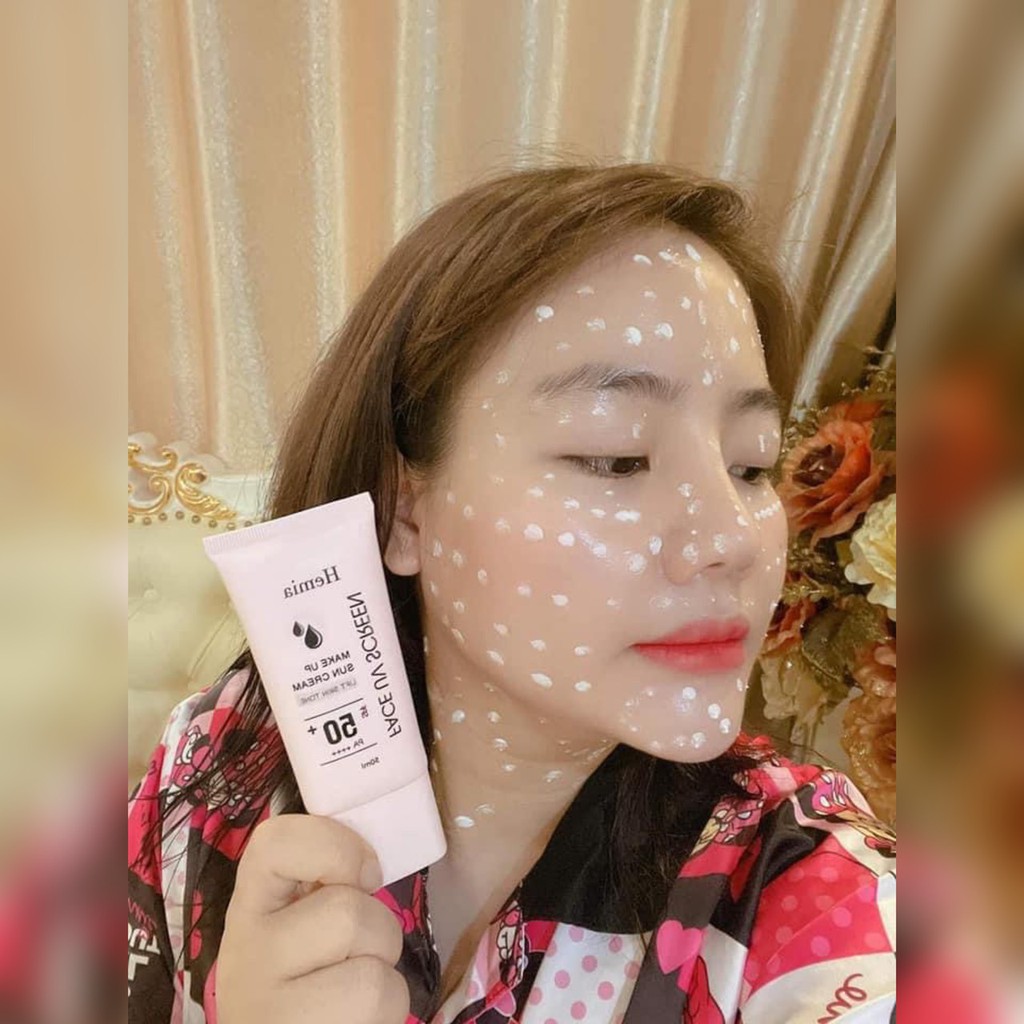 Kem chống nắng dưỡng da make-up Hemia Hàn Quốc