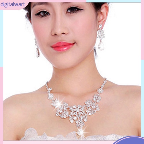 Bộ trang sức đính đá sang trọng cho nữ