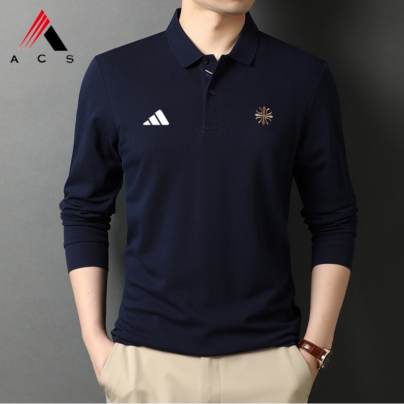 Áo polo Dài Tay Mùa Hè Hàng Mới Dành Cho Nam 6 Màu Lựa Chọn