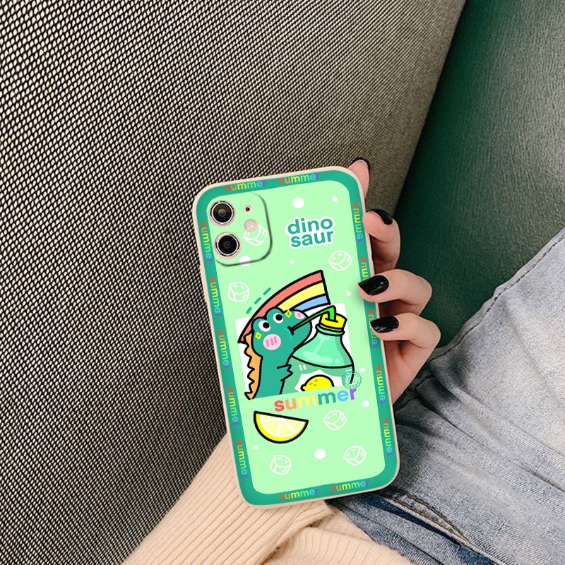 ỐP IPHONE KHỦNG LONG CHIBI DỄ THƯƠNG ốp lưng godzilla summer vuông 6/6plus/7plus/8/8plus/x/xr/xs/11/12/13/pro/max
