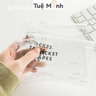 Set túi zip 40 tờ ảnh giấy dán phong cách Vintage trong trẻo VPPTUEMINH, Bộ Sticker trang trí sổ Tuệ Minh