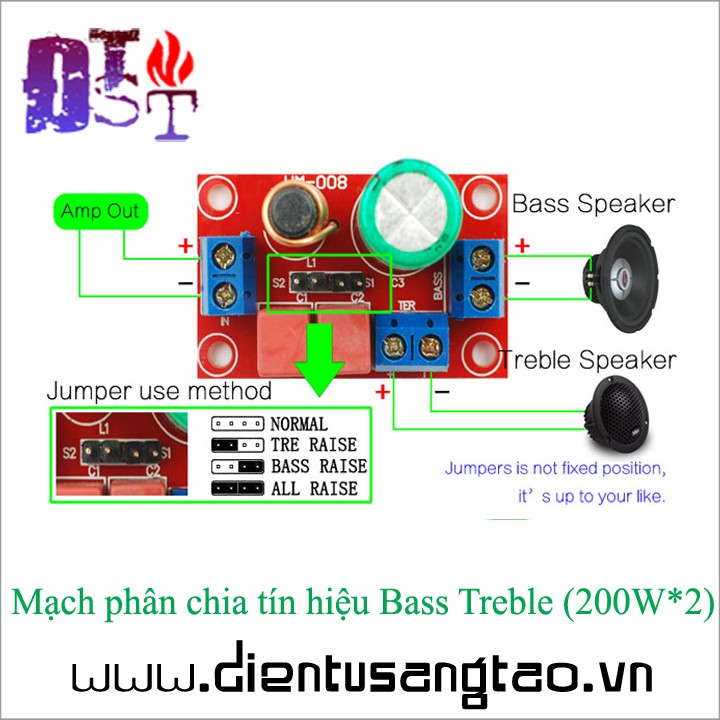 Mạch phân chia tín hiệu Bass Treble 200W*2 ✅ [RẺ NHẤT VIỆT NAM] ⚡