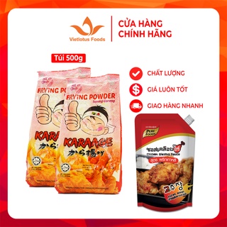 COMBO 2 Gói Bột Chiên Karaage (500g) + 1 Túi Sốt Phủ Gà Cay Hàn Quốc (1Kg) Tiện lợi