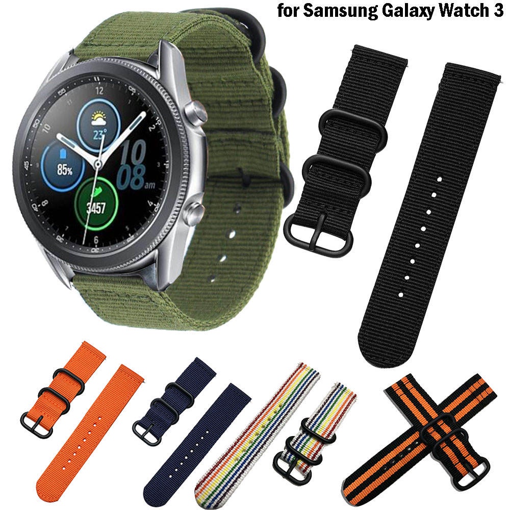 Dây Đeo Nylon 22mm Cho Đồng Hồ Thông Minh Samsung Galaxy Watch 3 45mm 41mm / Galaxy 46mm / Gear S3 S2