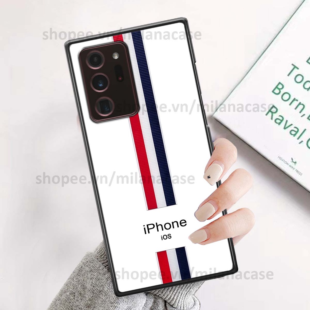 Ốp Samsung Note 20 Ultra in giả da phong cách thể thao, cá tính, thời trang