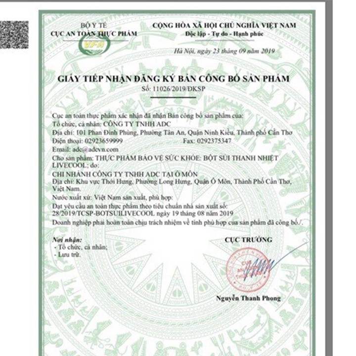 Bột Sủi Thanh Nhiệt Hương Live Cool / Livecool  - Gia Hân Pharmacy