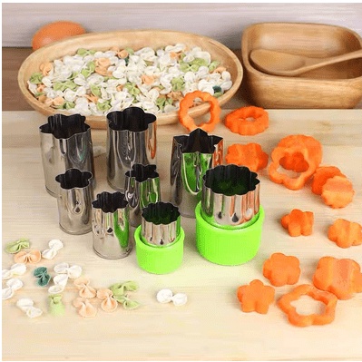 Bộ Cắt Tỉa Củ Quả 8 Món, Dụng Cụ Cắt Tỉa Hoa Quả Đa Năng Tạo Hình Xinh Xắn