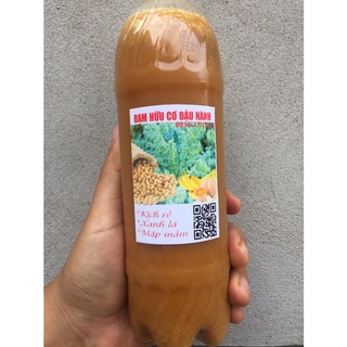 Phân Bón Hữu Cơ Đậu Nành, Đạm Đậu Nành Đậm Đặc Nguyên Chất - Ngâm ủ 3 Tháng Men Hữu Cơ Vi Sinh 350Gram