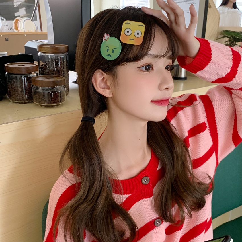 Kẹp tóc họa tiết Emoji Hàn Quốc cực HOT cho nữ
