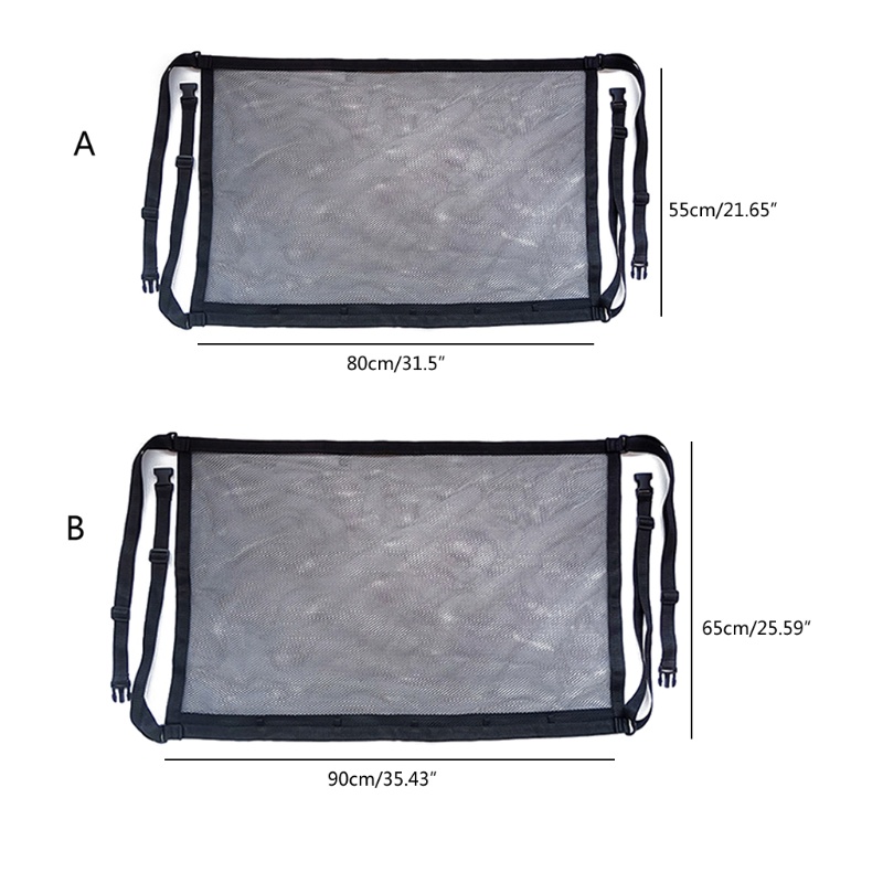 Túi Lưới Giữ Hàng Hóa Gắn Trần Xe Hơi Dễ Sử Dụng Hầu Hết Các Phương Tiện