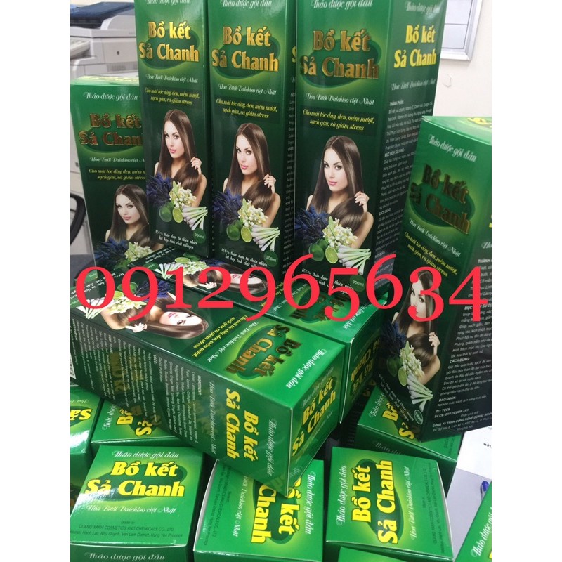 Dầu gội thảo dược Bồ kết sả chanh sạch gàu, ngăn ngừa rụng tóc hiệu quả