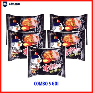 Mì khô gà cay mì trộn khô mì cay 2x mì cay nước Samyang Hàn Quốc đủ loại [ COMBO 5 GÓI ] - BAOANH
