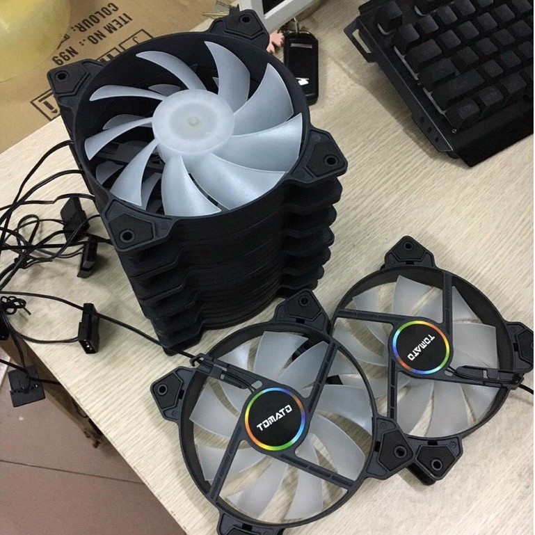 Quạt Tản Nhiệt RGB, Fan Case TOMATO C-50 Siêu Đẹp