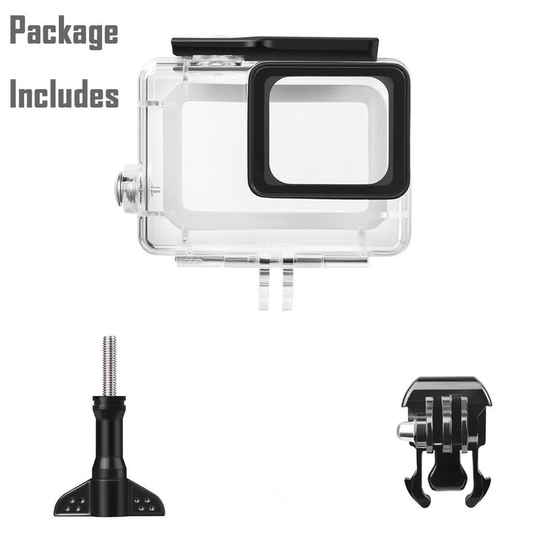 Vỏ bảo vệ camera hành trình màu đen chống nước 40m cho Go Pro Hero 7 5 6