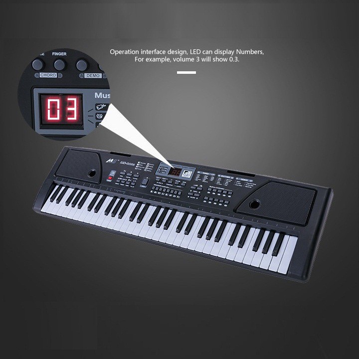 Đàn Piano, Đàn Organ Electronic Keyboard 61 Phím  Cho Người Mới Tập, Đàn Điện Phím Tiêu Chuẩn