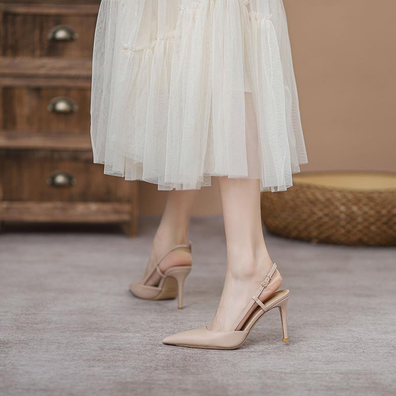 Giày Cao Gót Bít Mũi Thời Trang Mùa Hè Quyến Rũ Cho Nữ