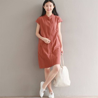Váy Bầu Nâu Đất Cổ Tàu