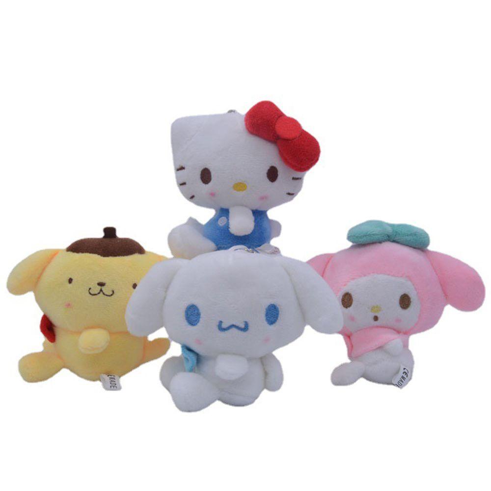 LANFY Móc Khóa Hình Thú Hoạt Hình Melody Nhồi Bông Đáng Yêu