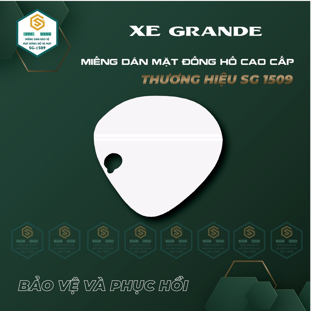PPF GRANDE | MIẾNG DÁN PPF XE GRANDE  CHỐNG TRẦY XƯỚC, PHỤC HỒI VẾT XƯỚC, LÀM MỚI MẶT ĐỒNG HỒ XE, BAO DA KHOÁ GRANDE YAM