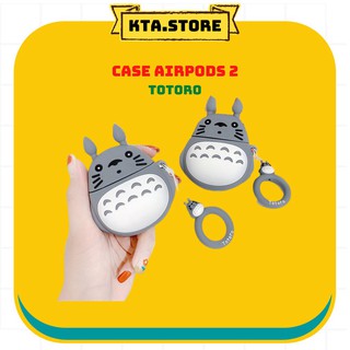 Vỏ bảo vệ bao đựng tai nghe case airpods 1, 2 chống va đập - Totoro