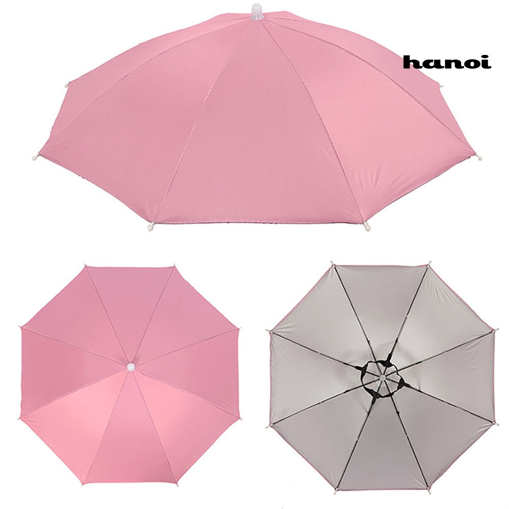 Dù đội đầu có thể gấp lại chống nắng mưa tiện lợi