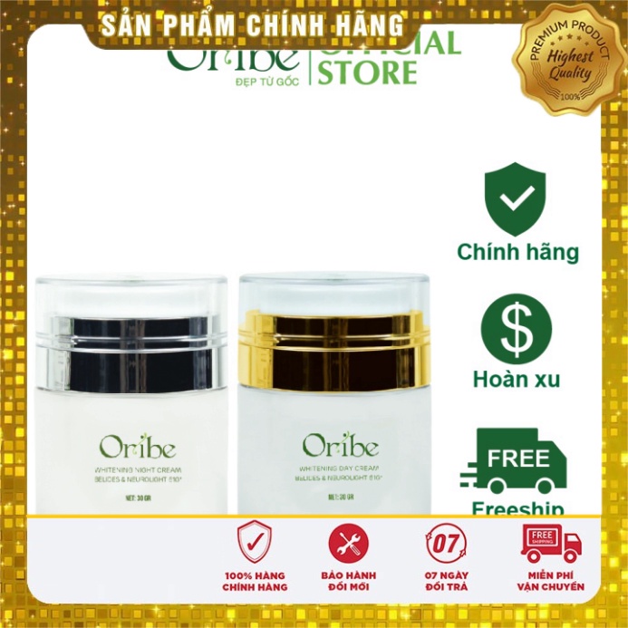 [Chính hãng] Bộ Đôi Sản Phẩm Dưỡng Trắng Da Ngày Và Đêm Oribe - Giúp Dưỡng Ẩm, Trắng Da, Chống Lão Hóa, Mờ Nám
