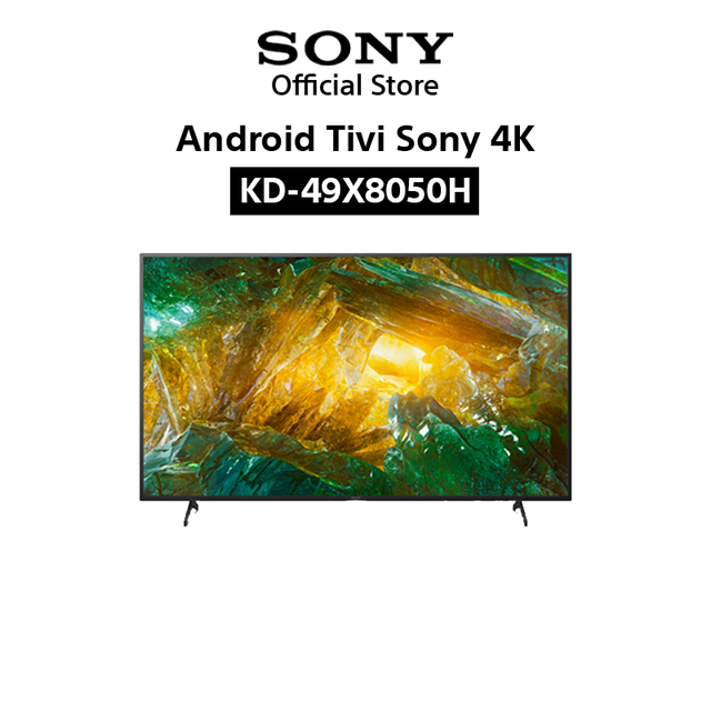 Android Tivi Sony 4K 49 Inch KD-49X8050H - Miễn phí lắp đặt