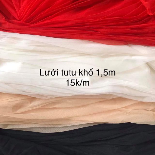 Vải Lưới tutu khổ 1m5,15k/m
