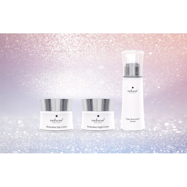 Bộ sản phẩm phục hồi da chống lão hoá Sakura Restorative | BigBuy360 - bigbuy360.vn