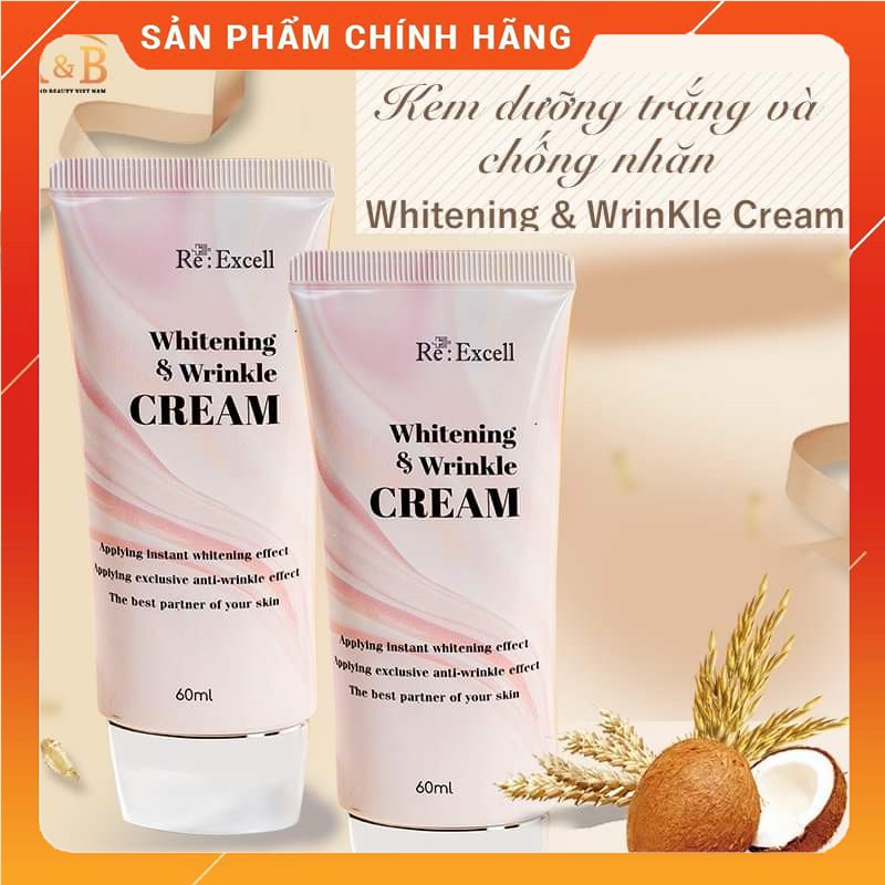 Kem dưỡng trắng và chống nhăn ban ngày Whitening & Wrinkle Cream- 60ml dùng cho mọi loại da
