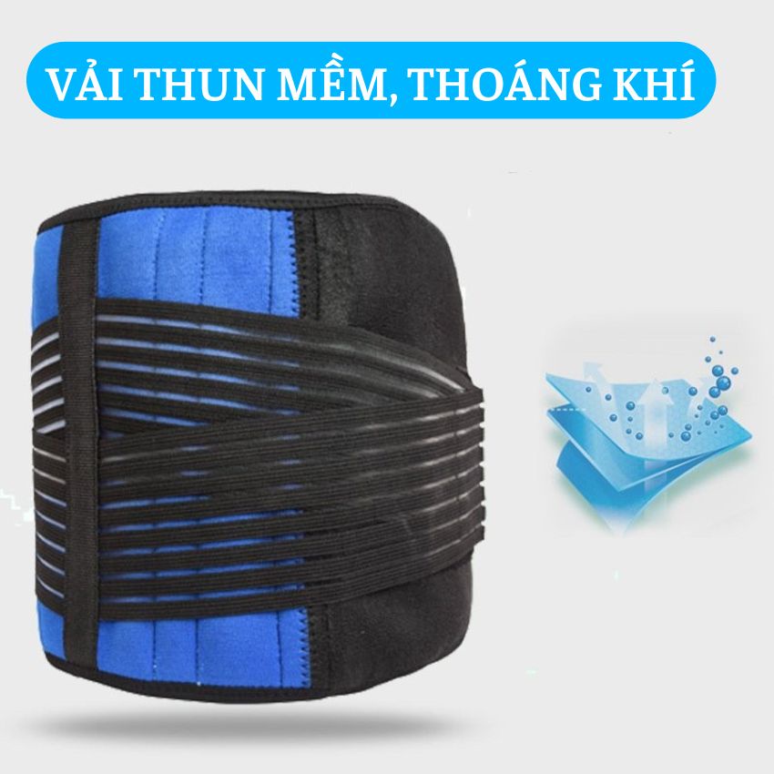 Đai lưng hỗ trợ cột sống, giảm đau lưng và thoái hóa, thích hợp cho tập gym và chơi thể thao