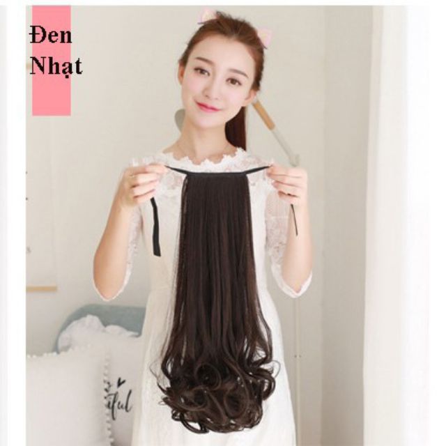 Tóc giả nữ cột ❤️❤️ FREESHIP ❤️❤️ tóc cột xoăn đuôi 55cm mã 053l