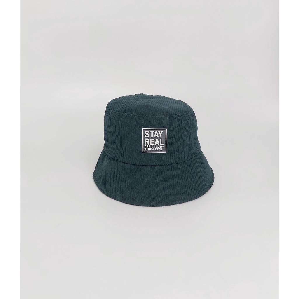 Mũ Nón Bucket STAYREAL Nam Nữ Thời Trang Unisex Ulzzang BOM HOUSE Chất Liệu Nhung Tăm