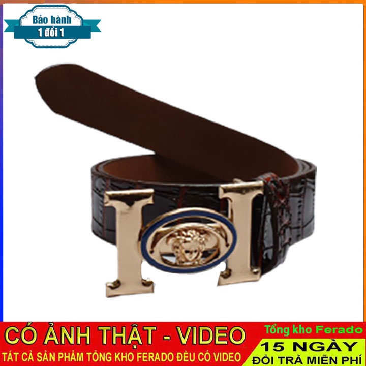 Thắt lưng nam vân cá sấu, dây lưng nam thời trang hàn quốc