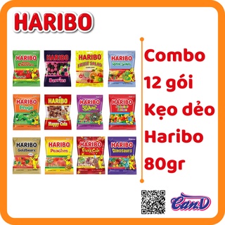 ( Bán sỉ ) Thùng 12 gói - Kẹo dẻo Haribo 80gr